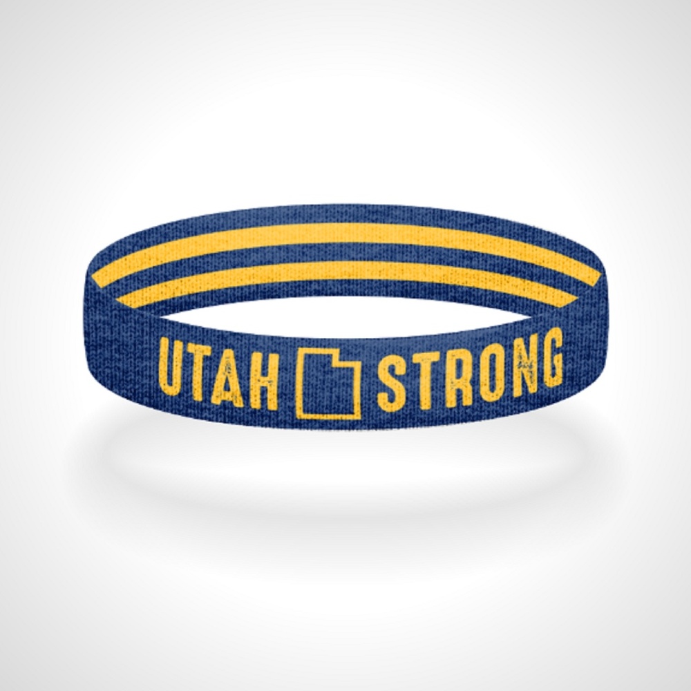 Reversible Utah Strong Bracelet Wristband